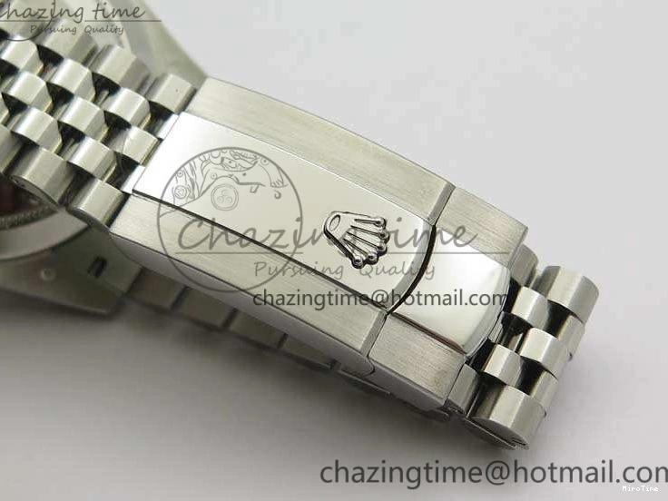 MiroTime 0701 DateJust Smooth Bezel SS Noob 1:1 Best Edition Gray Sticks Dial On Jubilee Bracelet A Packable 3505